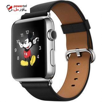 ساعت مچی هوشمند اپل واچ مدل 42mm Stainless Steel Case with Black Classic Buckle New ساعت مچی هوشمند اپل واچ مدل 42mm Stainless Steel Case with Black Classic Buckle New