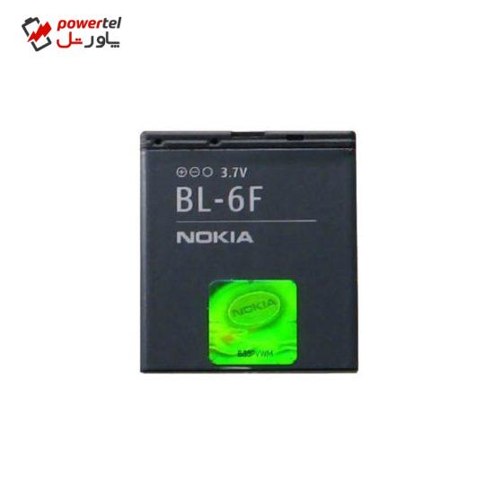 باتری موبایل مدل BL-6F ظرفیت 1200 میلی آمپر ساعت مناسب برای گوشی موبایل نوکیا N78