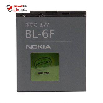باتری موبایل مدل BL-6F ظرفیت 1200 میلی آمپر ساعت مناسب برای گوشی موبایل نوکیا N95 8G