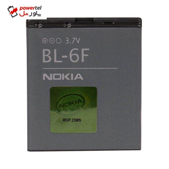 باتری موبایل مدل BL-6F ظرفیت 1200 میلی آمپر ساعت مناسب برای گوشی موبایل نوکیا N95 8G