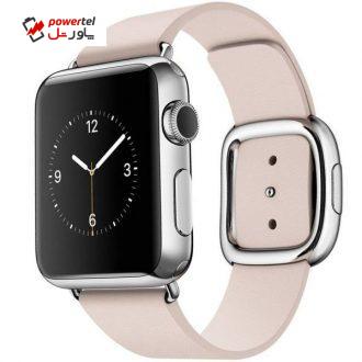 ساعت مچی هوشمند اپل واچ مدل 38mm Stainless Steel Case with Pink Modern Buckle ساعت مچی هوشمند اپل واچ مدل 38mm Stainless Steel Case with Pink Modern Buckle