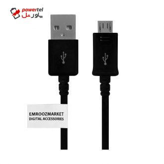 کابل تبدیل USB به microUSB امروزمارکت مدل EM 219 طول 1 متر
