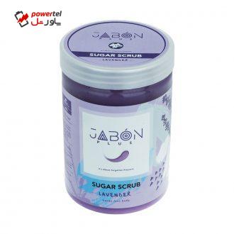 اسکراب شکری لایه بردار پوست ژبن پلاس مدل Lavender وزن 900 گرم