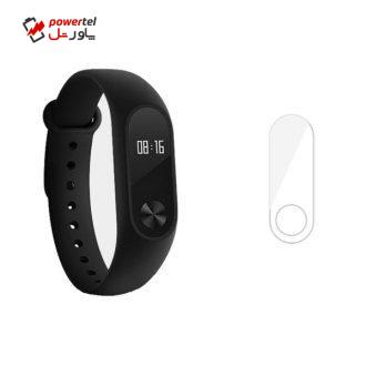 مچ بند هوشمند شیائومی مدل Mi Band 2 به همراه گلس مچ بند هوشمند شیائومی مدل Mi Band 2 به همراه گلس