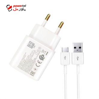 شارژر دیواری مدل EP-TA600 به همراه کابل تبدیل USB-C شارژر دیواری مدل EP-TA600 به همراه کابل تبدیل USB-C