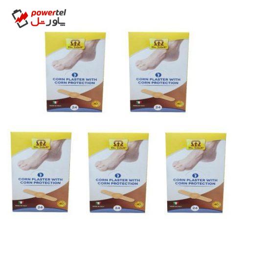چسب برطرف کننده میخچه و زگیل کرن پلاستر مدل SLM35 مجموعه 5 عددی