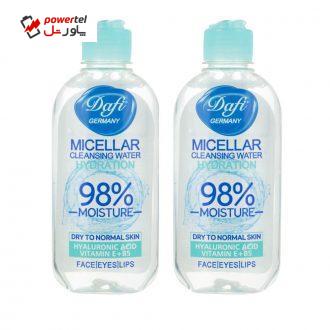 آب پاک کننده صورت دافی مدل Hydration حجم 200 میلی لیتر مجموعه 2 عددی