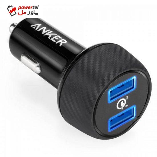 شارژر فندکی انکر مدل A2228 PowerDrive Speed 2 Ports With Quick Charge 3.0