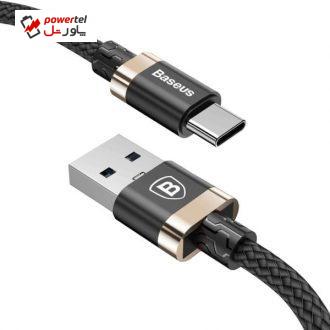 کابل تبدیل USB به USB Type-c باسئوس مدل Golden Belt به طول 1.5 متر کابل تبدیل USB به USB Type-c باسئوس مدل Golden Belt به طول 1.5 متر