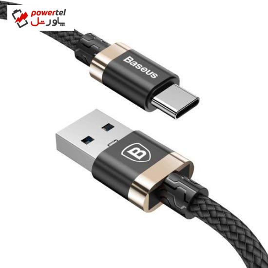 کابل تبدیل USB به USB Type-c باسئوس مدل Golden Belt به طول 1.5 متر