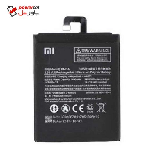 باتری موبایل مدل BM3A ظرفیت 3500 میلی آمپر ساعت مناسب برای گوشی موبایل شیائومی Mi Note 3