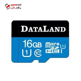 کارت حافظه microSDHC دیتالند مدل 533x کلاس 10 استاندارد UHS-I U1 سرعت 85MBps ظرفیت 16 گیگابایت