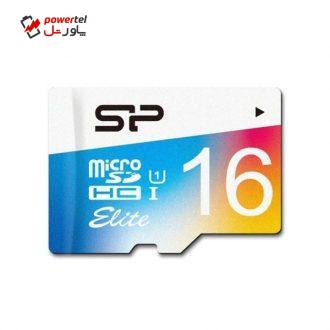 کارت حافظه microSDHC سیلیکون پاور مدل Elite کلاس 10 استاندارد UHS-I U1 سرعت 100MBps ظرفیت 16 گیگابایت کارت حافظه microSDHC سیلیکون پاور مدل Elite کلاس 10 استاندارد UHS-I U1 سرعت 100MBps ظرفیت 16 گیگابایت