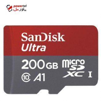 کارت حافظه microSDXC سن دیسک مدل A1 کلاس 10 استاندارد UHS-I سرعت 100MBps ظرفیت 200 گیگابایت کارت حافظه microSDXC سن دیسک مدل A1 کلاس 10 استاندارد UHS-I سرعت 100MBps ظرفیت 200 گیگابایت