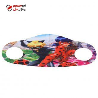 ماسک تزیینی بچگانه طرح دختر کفشدوزکی و پسر گربه ای مدل 031