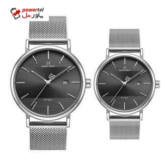 ست ساعت مچی عقربه ای زنانه و مردانه نیوی فورس مدل NF3008 – NO-ME ست ساعت مچی عقربه ای زنانه و مردانه نیوی فورس مدل NF3008 – NO-ME