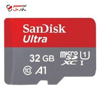 کارت حافظه microSDXC سن دیسک مدل Ultra A1 کلاس 10 استاندارد UHS-I سرعت 120MBps ظرفیت 32 گیگابایت