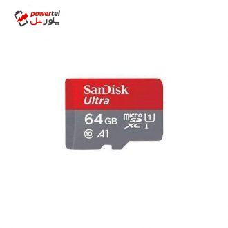 کارت حافظه microSDXC سن دیسک مدل Ultra A1 کلاس 10 استاندارد UHS-I سرعت 120MBps ظرفیت 64 گیگابایت
