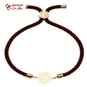 دستبند طلا 18 عیار زنانه کرابو طرح نقش اسلیمی مدل kr100108 دستبند طلا 18 عیار زنانه کرابو طرح نقش اسلیمی مدل kr100108