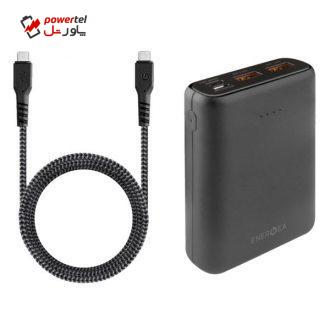 شارژر همراه انرجیا مدل Compact Mini ظرفیت 10000 میلی آمپر ساعت به همراه کابل تبدیل USB-C شارژر همراه انرجیا مدل Compact Mini ظرفیت 10000 میلی آمپر ساعت به همراه کابل تبدیل USB-C