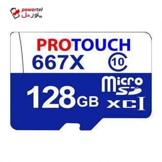 کارت حافظه‌ microSDXC پروتاچ مدل Ultra کلاس 10 استاندارد UHS-1 U1 سرعت 100MBps ظرفیت 128 گیگابایت