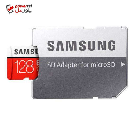 کارت حافظه microSDXC مدل Evo کلاس 10 استاندارد UHS-I U3 سرعت 100MBps ظرفیت 128 گیگابایت به همراه آداپتور SD