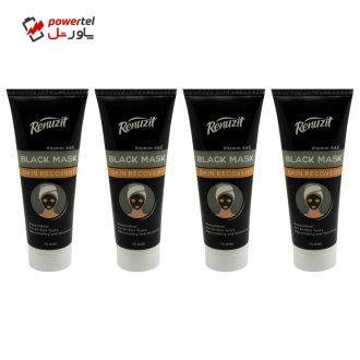 ماسک صورت رینو زیت مدل Black mask carbon active حجم 75 میلی لیتر مجموعه 4 عددی ماسک صورت رینو زیت مدل Black mask carbon active حجم 75 میلی لیتر مجموعه 4 عددی
