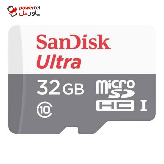 کارت حافظه microSDHC سن دیسک مدل Ultra کلاس 10 استاندارد UHS-I U1 سرعت 48MBps 320X ظرفیت 32 گیگابایت
