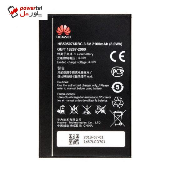 باتری موبایل مدل HB505076RBC  ظرفیت 2150میلی آمپر مناسب برای گوشی موبایل هوآوی G700