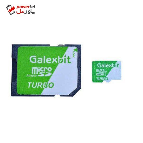 کارت حافظه microSDHC گلکسبیت مدل Turbo کلاس 10 استاندارد UHS-I سرعت 70MBps ظرفیت 64 گیگابایت به همراه آداپتور SD