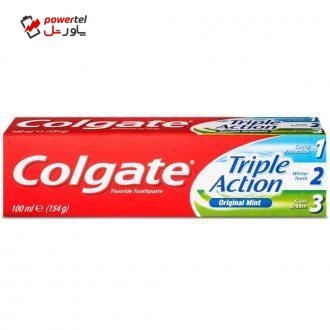 خمیر دندان کلگیت سری Original Mint مدل Triple Action حجم 100 میلی لیتر