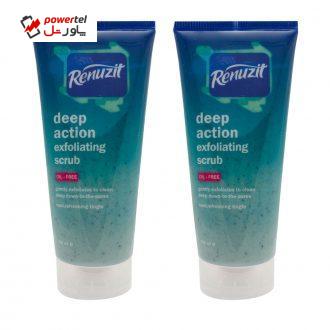 اسکراب لایه بردار رینو زیت مدل Deep action exfolianting حجم 200 میلی لیتر بسته 2 عددی