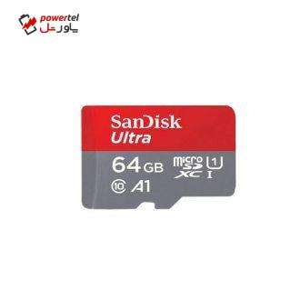 کارت حافظه‌ microSDXC سن دیسک مدل A1 کلاس 10 استاندارد UHS-I سرعت 98MBps ظرفیت 64 گیگابایت