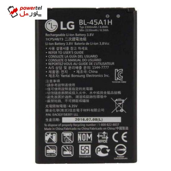باتری موبایل مدل BL-45A1H  ظرفیت 2300میلی آمپر مناسب برای گوشی موبایل  K10 2016