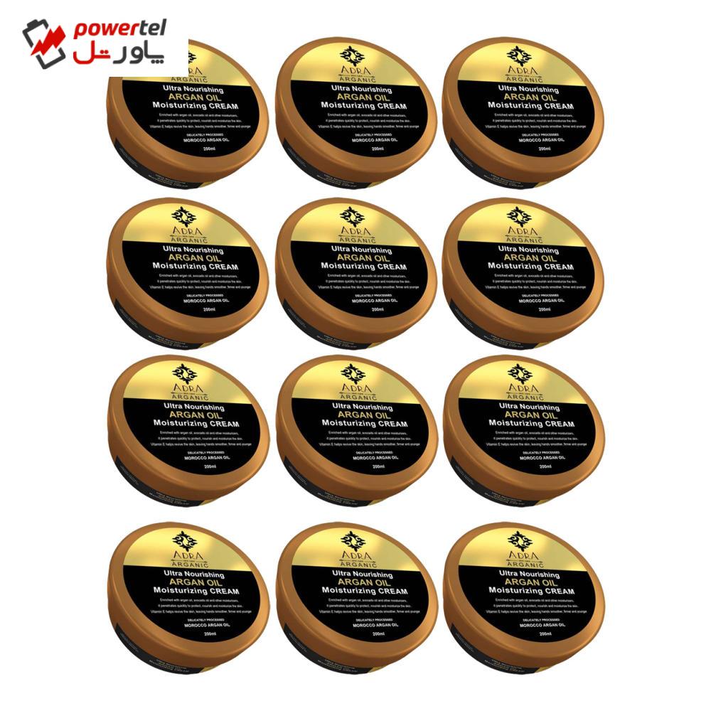 کرم مرطوب کننده آدرا مدل Argan Oli حجم 200 میلی لیتر مجموعه 12 عددی