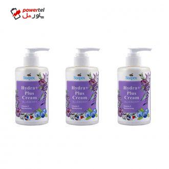 کرم آبرسان سوپکس مدل BLUEBERRY حجم 250 میلی لیتر مجموعه 3 عددی کرم آبرسان سوپکس مدل BLUEBERRY حجم 250 میلی لیتر مجموعه 3 عددی