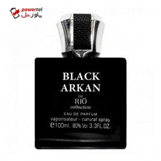 ادو پرفیوم مردانه ریو کالکشن مدل Black Arkan حجم 100ml ادو پرفیوم مردانه ریو کالکشن مدل Black Arkan حجم 100ml