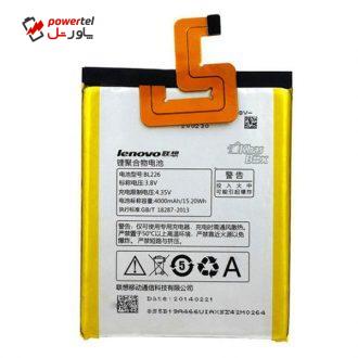 باتری موبایل مدل BL226 ظرفیت 4000 میلی آمپر ساعت مناسب برای گوشی موبایل لنوو S860