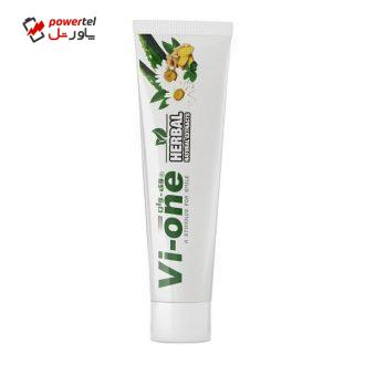 خمیر دندان وی وان مدل Natural Herbal حجم 80 میلی لیتر