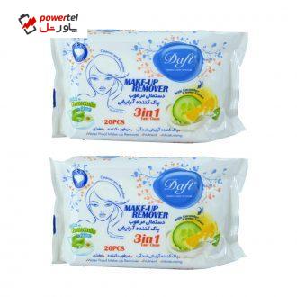 دستمال مرطوب دافی مدل Lc3 مجموعه 2 عددی