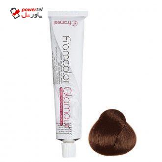 رنگ مو فرامسی مدل glamour شماره 6.33 حجم 100 میلی لیتر رنگ قهوه ای طلایی تیره