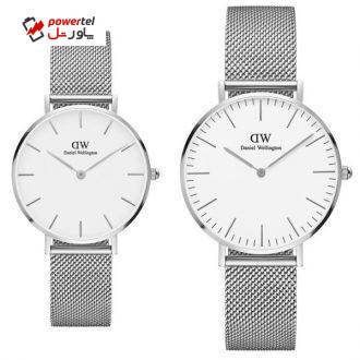 ست ساعت مچی عقربه ای زنانه و مردانه کد dw58