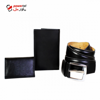ست هدیه چرم طبیعی زانکو چرم مدل KG-404
