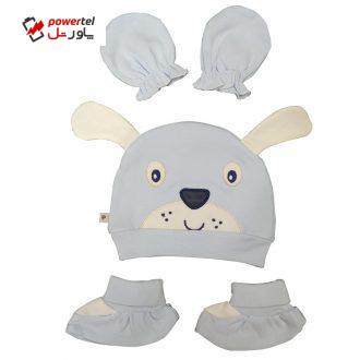 ست کلاه و پاپوش و دستکش نوزادی پاپو مدل po29984 ست کلاه و پاپوش و دستکش نوزادی پاپو مدل po29984