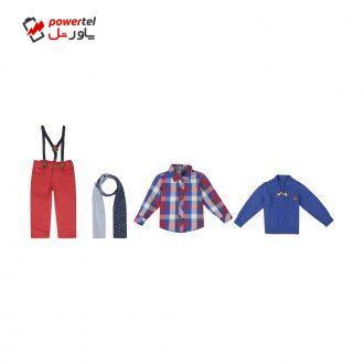 ست 5 تکه پسرانه میو دینو مدل 2141163-62 ست 5 تکه پسرانه میو دینو مدل 2141163-62