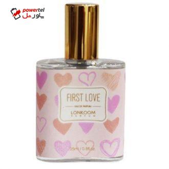 عطر جیبی زنانه لنکوم مدل first love حجم 25 میلی لیتر عطر جیبی زنانه لنکوم مدل first love حجم 25 میلی لیتر