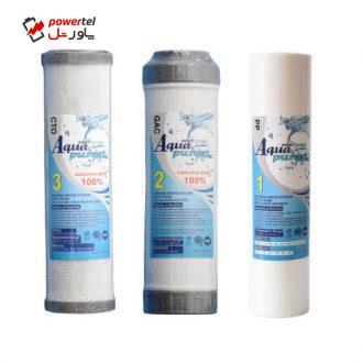 فیلتر دستگاه تصفیه کننده آب آکوا پیورست مدل TKB-NEW03 مجموعه 3 عددی فیلتر دستگاه تصفیه کننده آب آکوا پیورست مدل TKB-NEW03 مجموعه 3 عددی