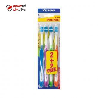 مسواک تریزا سری Super Promo مدل Focus Pro Clean با برس نرم – بسته 4 عددی مسواک تریزا سری Super Promo مدل Focus Pro Clean با برس نرم – بسته 4 عددی