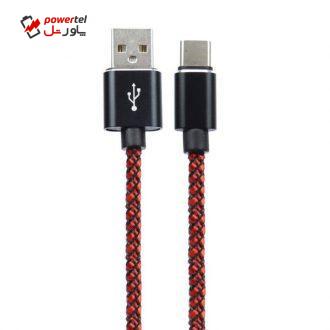 کابل تبدیل USB به USB-C تسکو مدل TCC 170 طول 1 متر کابل تبدیل USB به USB-C تسکو مدل TCC 170 طول 1 متر