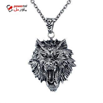 گردنبند مردانه گالری شمرون مدل شیر کد NEC587B0